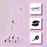 Lampa LED UV OrgaMo Chance (Ochelari de protecție profesionali + Plasture de silicon pentru ochi + Plasture de spumă UV negru + UV Webinar)