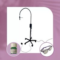   Lampa LED UV OrgaMo Chance + OrgaMo Ochelari de protecție profesionali cu filtru UV + EyeCare serum (1 ml)