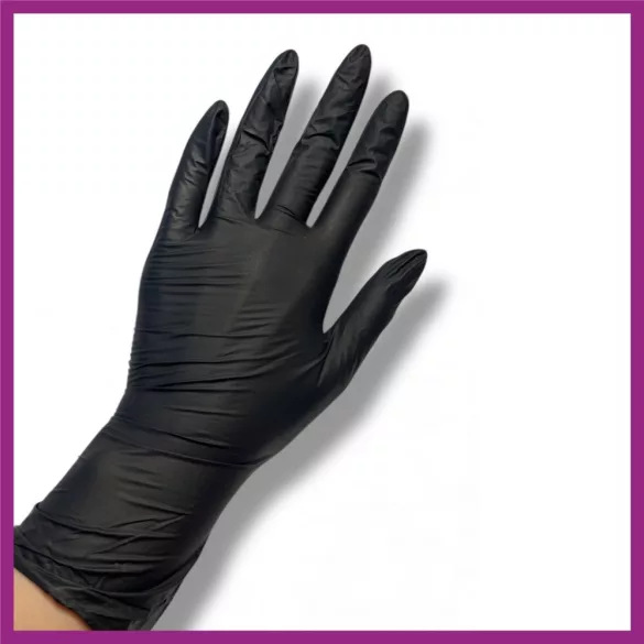Mănuși din nitril, 50 buc./25 perechi – în culorile violet sau negru